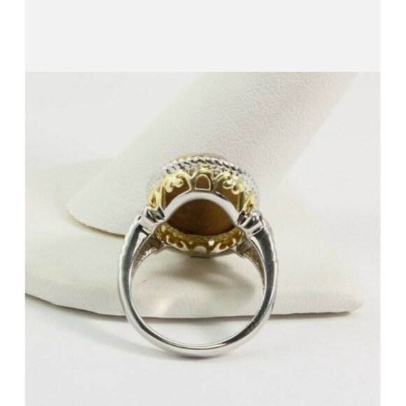 Sterling Silver Oval Faceted Tigers Eye Ring Size 7. - Picture 5 of 12